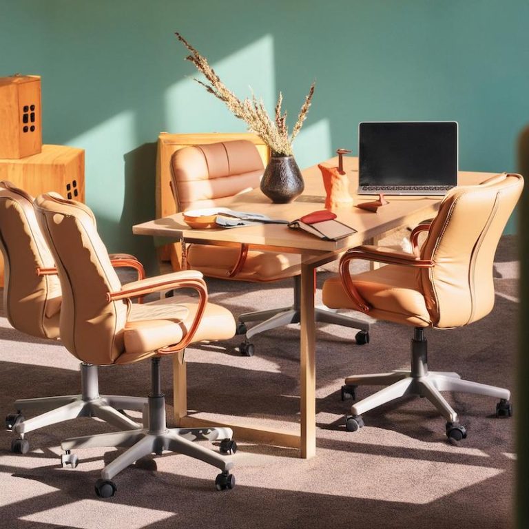 office table and chairs generated by Adobe Firefly