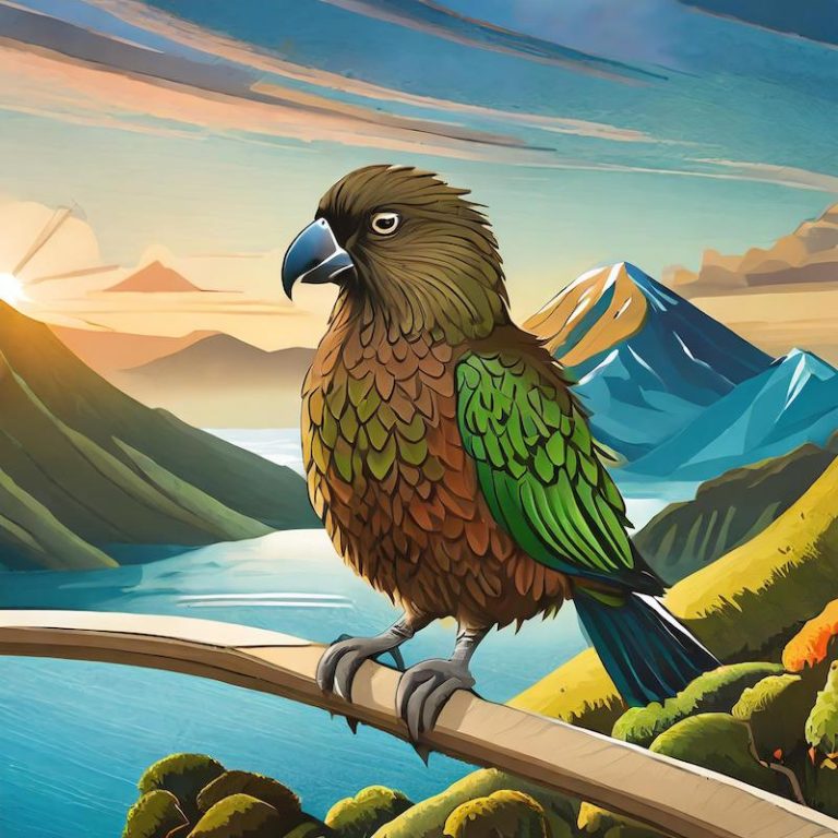 New Zealand kea parrot generated by Adobe Firefly