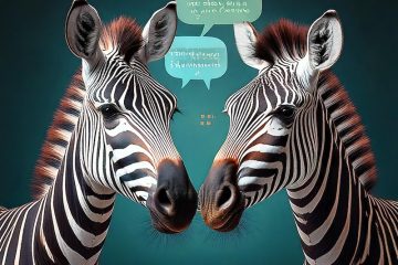 zebras chatting, generated by Adobe Firefly