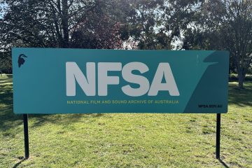 National Film and Sound Archive of Australia outdoor sign