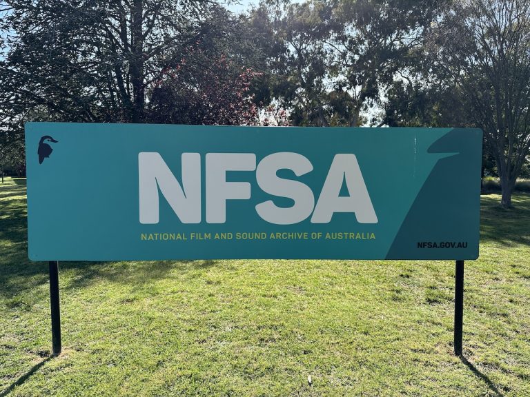 National Film and Sound Archive of Australia outdoor sign