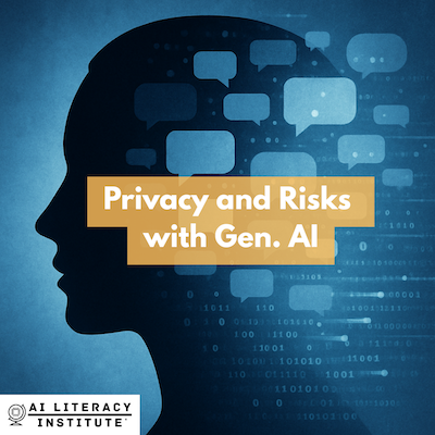 Privacy and Risks with Gen. AI course banner