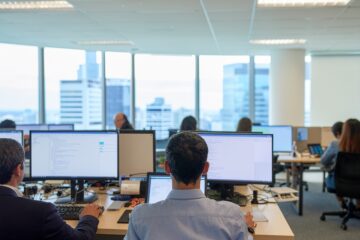 office workers, generated by Adobe Firefly