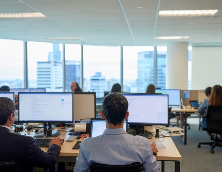 office workers, generated by Adobe Firefly