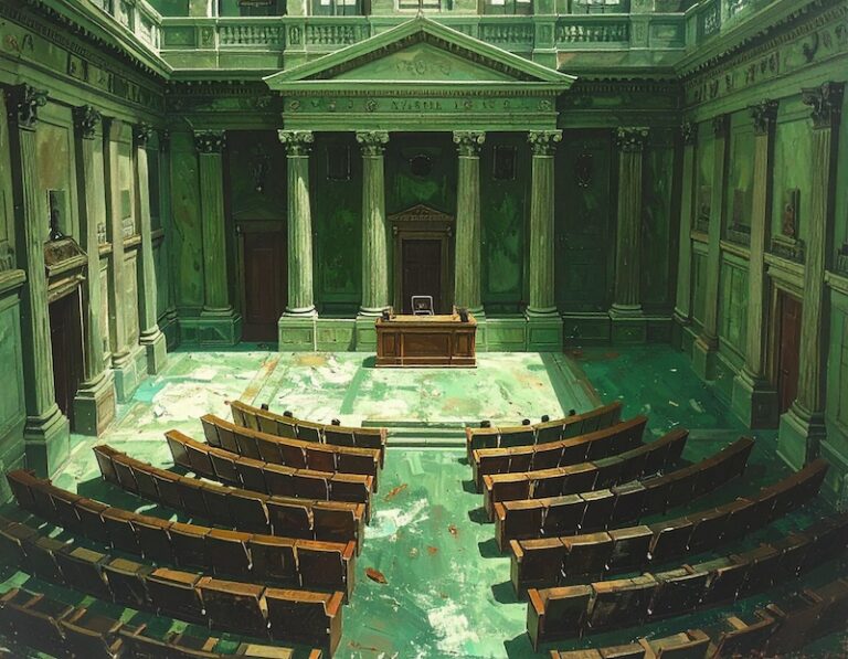 model of the US Senate, generated by Adobe Firefly